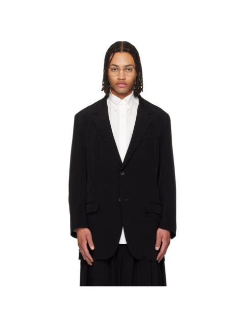 Yohji Yamamoto Black TA Tuxedo 2 Buttons Blazer