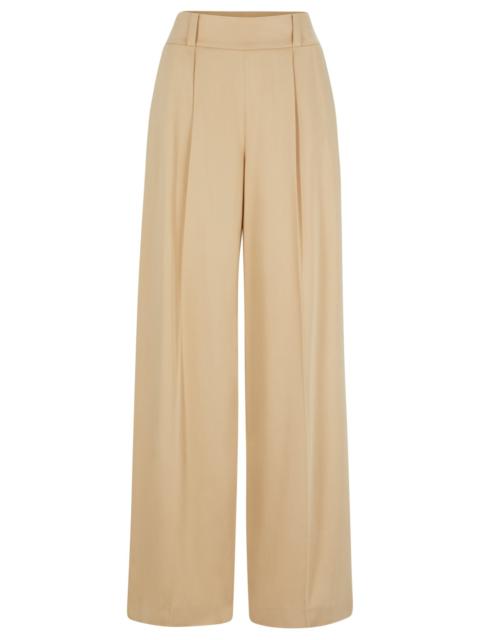 HUGO RELAXED-FIT TROUSERS WITH WIDE LEG