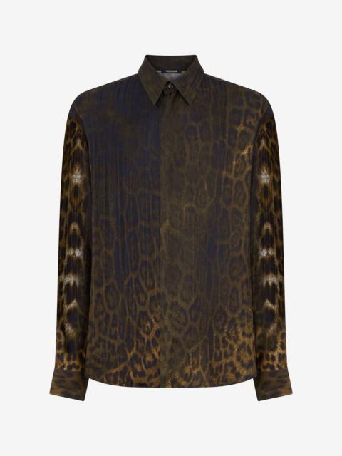Roberto Cavalli Jaguar Print Shirt