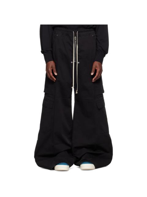 Rick Owens DRKSHDW Black Tower Double Jumbo Belas Cargo Pants