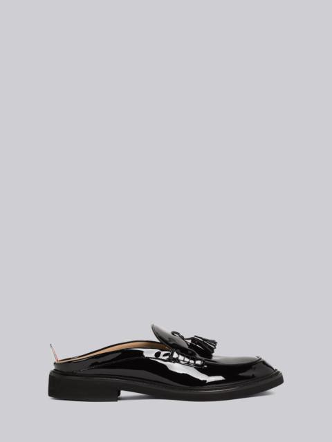 Thom Browne Soft Patent Leather Tassel Loafer Mule