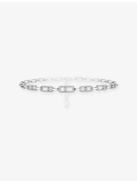 MESSIKA Move Link 18ct White Gold and 1.70ct Diamond Necklace