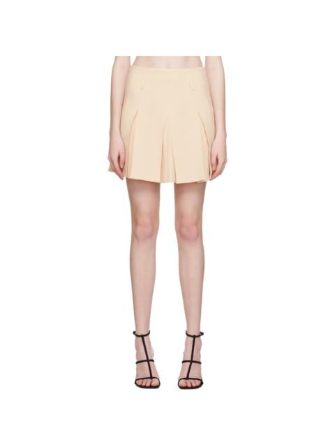 beaufille Beige Konno Miniskirt