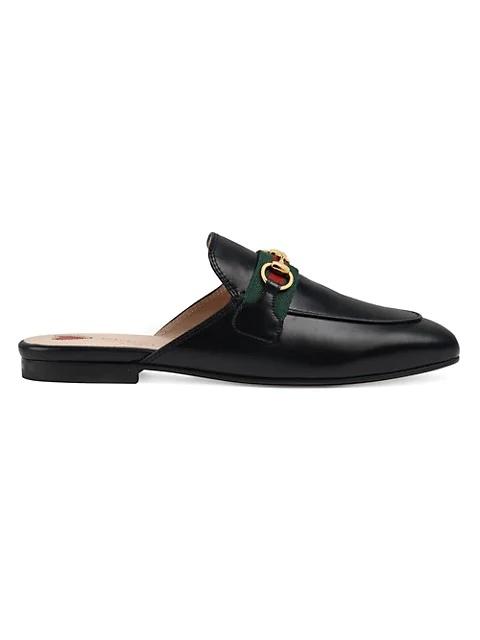 GUCCI Women's Princetown Leather Slippers