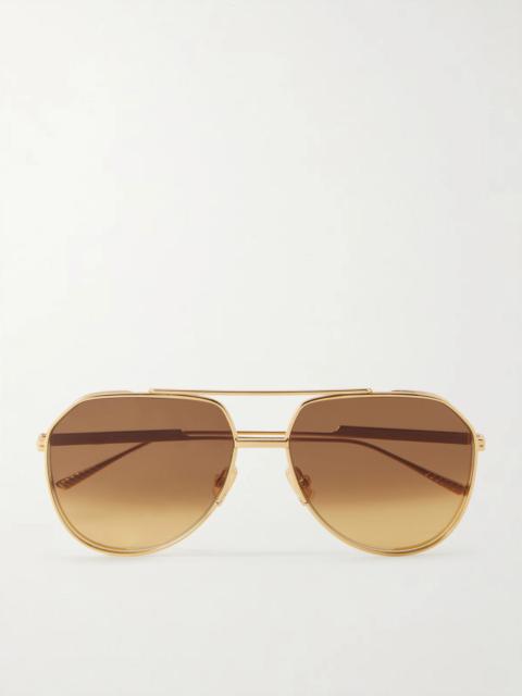 Bottega Veneta Aviator-style Metal Sunglasses