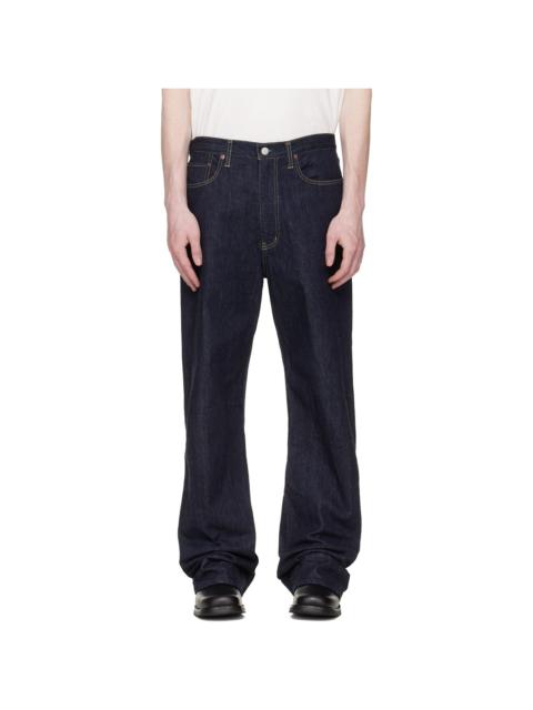 ssstein Navy Twist Cut Jeans