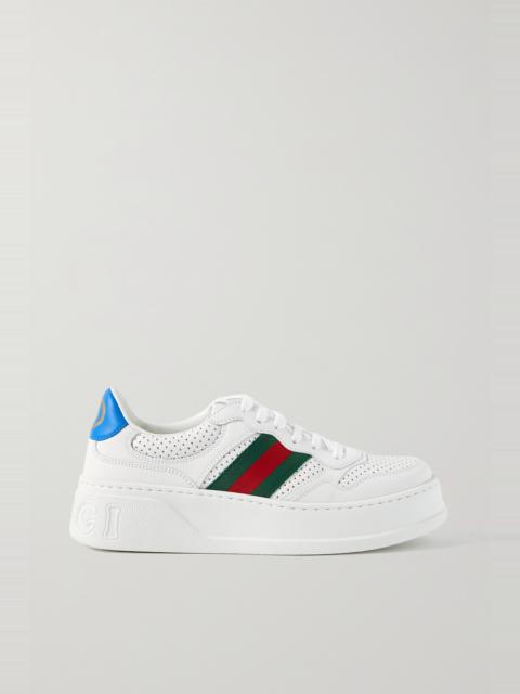 GUCCI CHUNKY B perforated leather sneakers