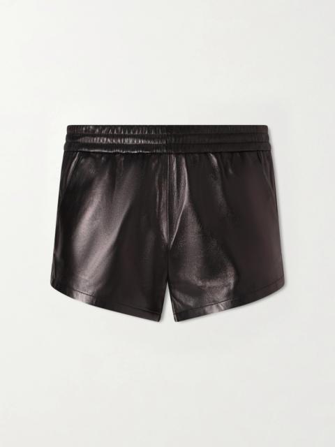 TOM FORD Slim-Fit Leather Shorts