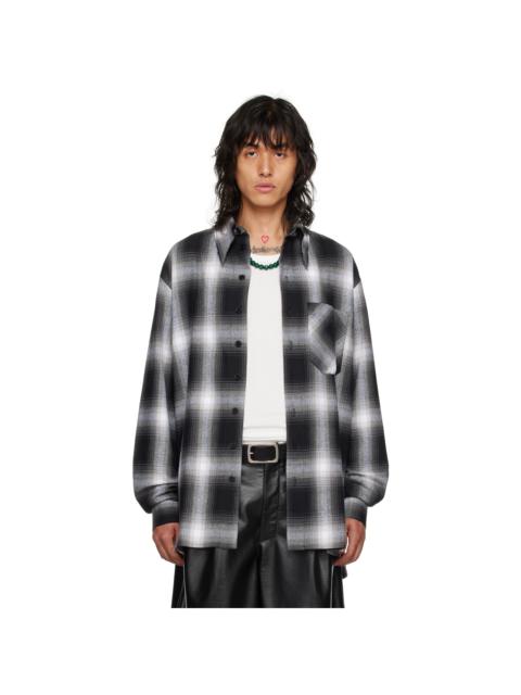 LU'U DAN Black & White Check Shirt