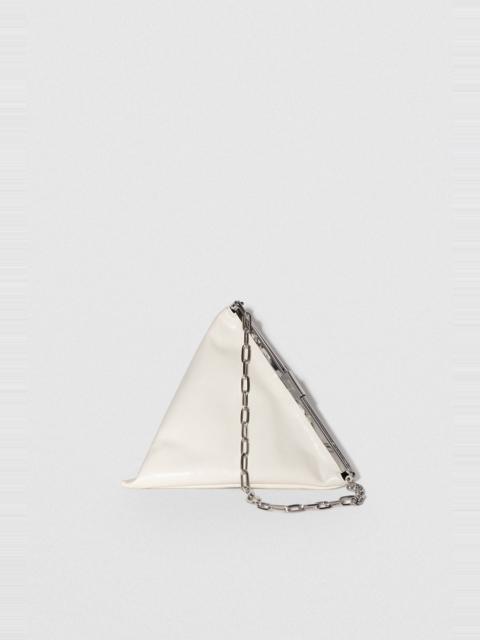 BY FAR Prisma Limewash Creased Leather Top-Handle Bag