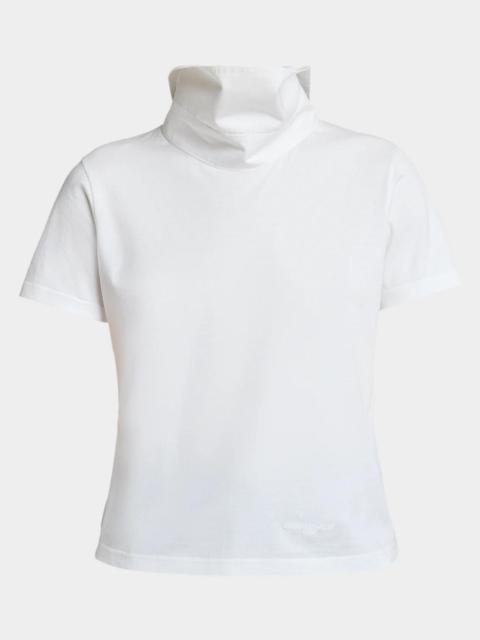 Givenchy Cotton Poplin Stand-Collar Top