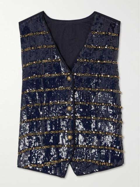FORTELA Embellished Cotton Vest