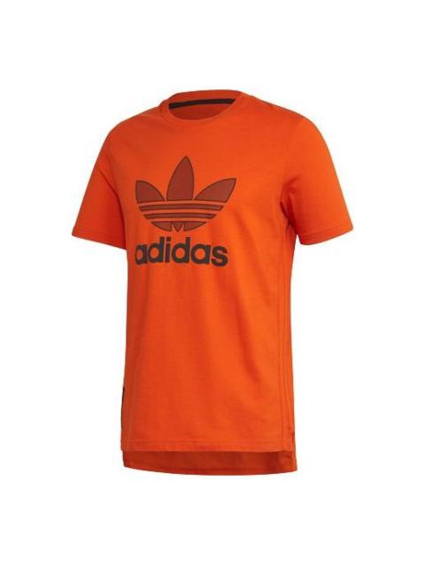 adidas adidas originals Sports Round Neck Short Sleeve Orange Yellow GK0645