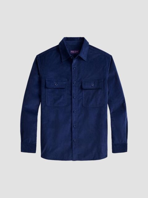 Ralph Lauren Men's Sea Island Corduroy Sport Shirt - Steel Blue