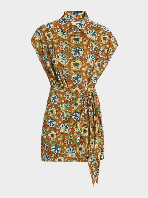 APIECE APART San Vito Organic Cotton Voile Mini Dress