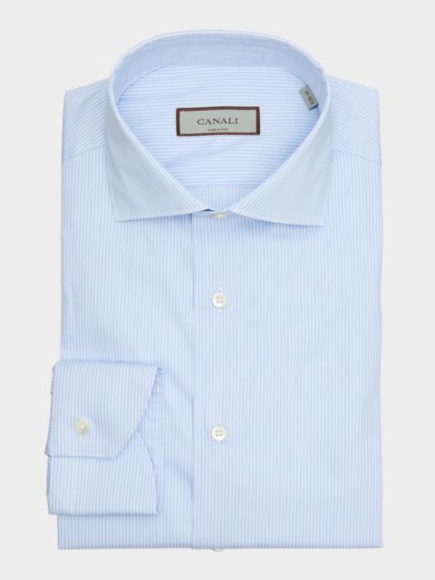 Canali Men's Cotton Tonal Stripe Dress Shirt