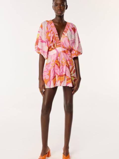 Poupette St Barth Short Jumpsuit Chantal - Pink Macro Lilium