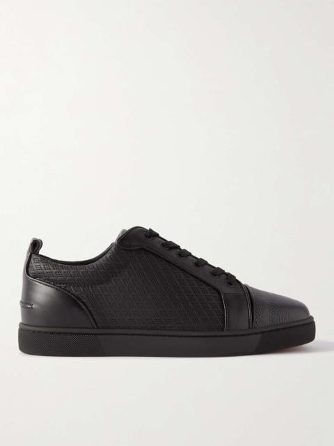 Louis Junior Orlato Leather-Trimmed Perforated Rombo Max Rubber Sneakers