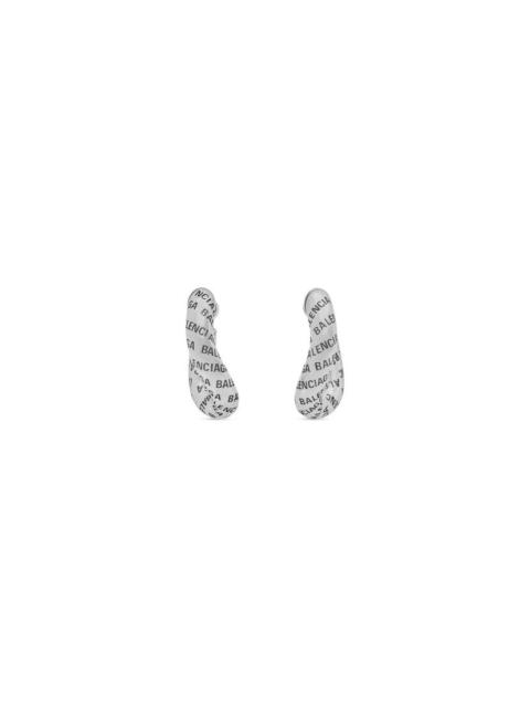 BALENCIAGA logo earrings