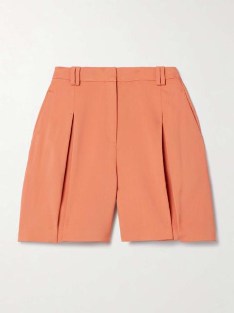 Another Tomorrow + NET SUSTAIN pleated crepe shorts