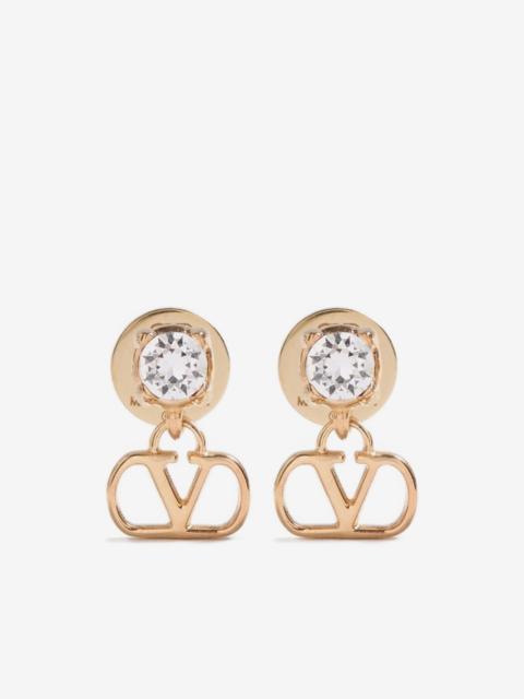 Valentino VLogo Signature earrings in metal and Swarovski® crystals