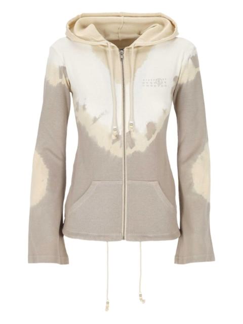 MM6 Maison Margiela tie-dye zip-up hoodie