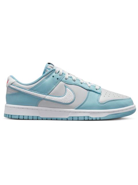 Nike Dunk Low Retro Fleece Swoosh Worn Blue