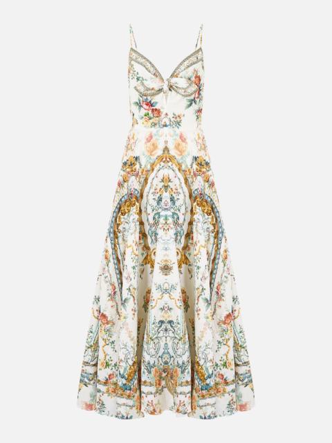 CAMILLA LONG DRESS WITH TIE FRONT BALLAD OF THE BIBLIOTHÈQUE