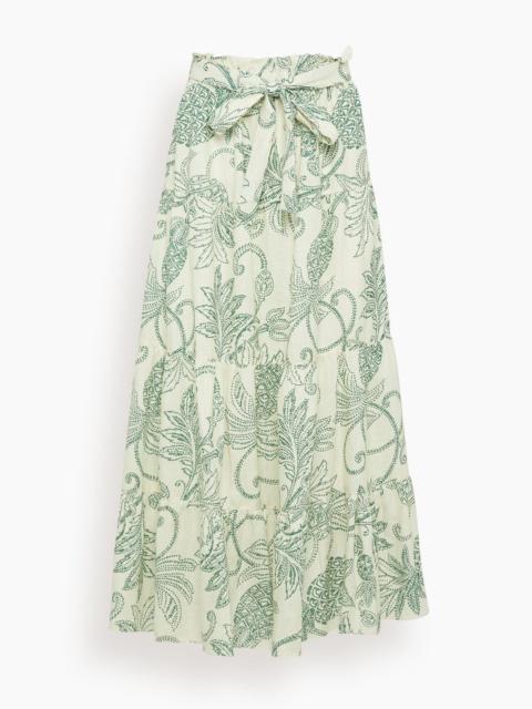 lemlem Sanaa Skirt in Mokata Green