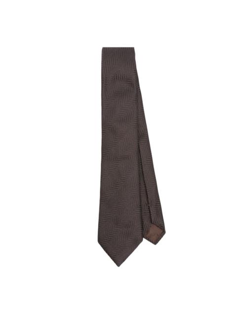 patterned-jacquard tie