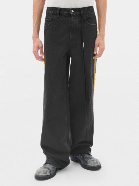 Ann Demeulemeester Hanno 5 Pockets Straight Leg Loose Trousers With Side Bands