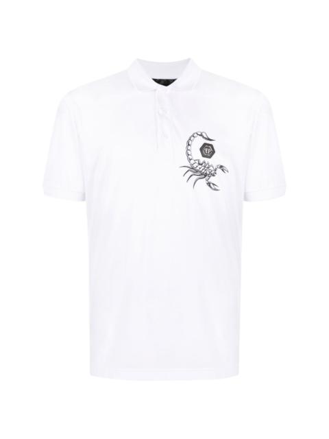 PHILIPP PLEIN Scorpion-print polo shirt
