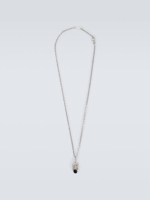 Bottega Veneta Sterling silver pendant necklace