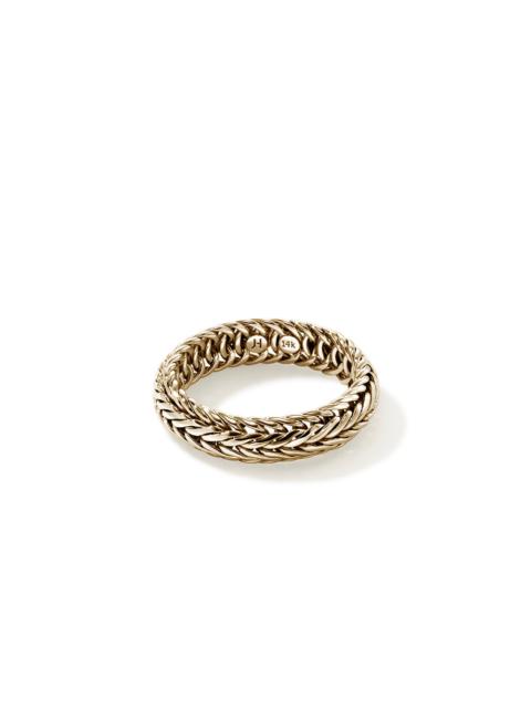 JOHN HARDY Icon Chevron Ring, Gold, 6MM