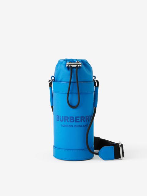 Burberry Logo Print Nylon Water Bottle Holder