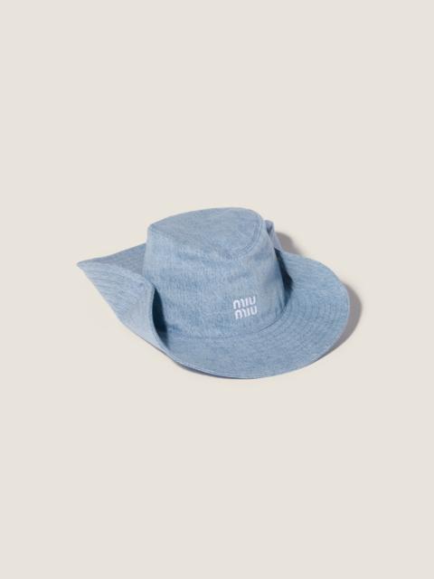 Miu Miu Denim cowboy hat