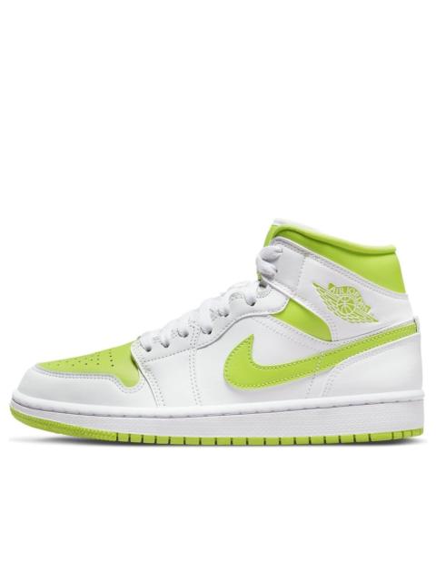 Jordan (WMNS) Air Jordan 1 Mid 'White Lime' BQ6472-131