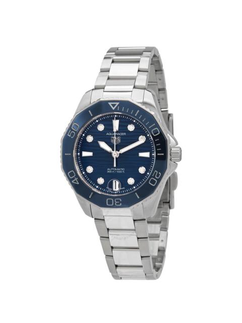 TAG Heuer Pre-owned Tag Heuer Aquaracer Diamond Blue Dial Ladies Watch WBP231B.BA0618