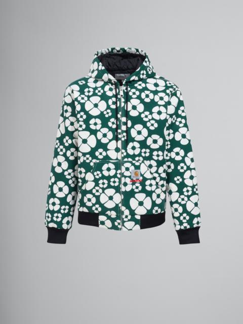 Marni MARNI X CARHARTT WIP - GREEN HOODED JACKET