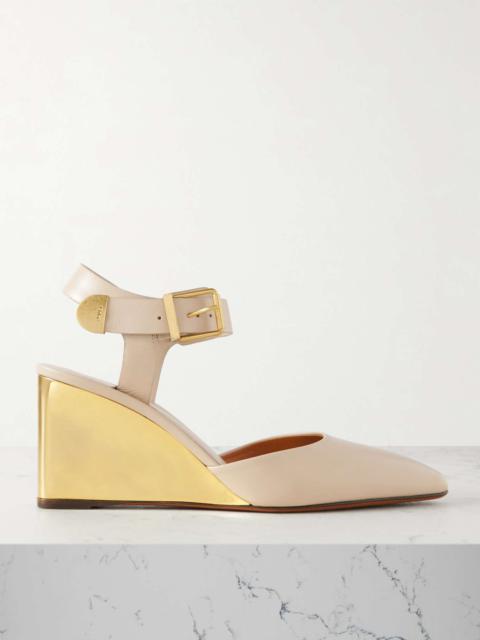 Chloé + NET SUSTAIN Rebecca leather pumps