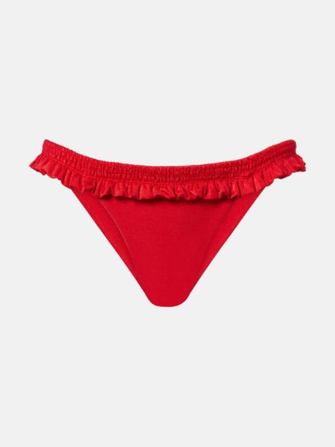 FAITHFULL Esterel ruffled bikini bottoms