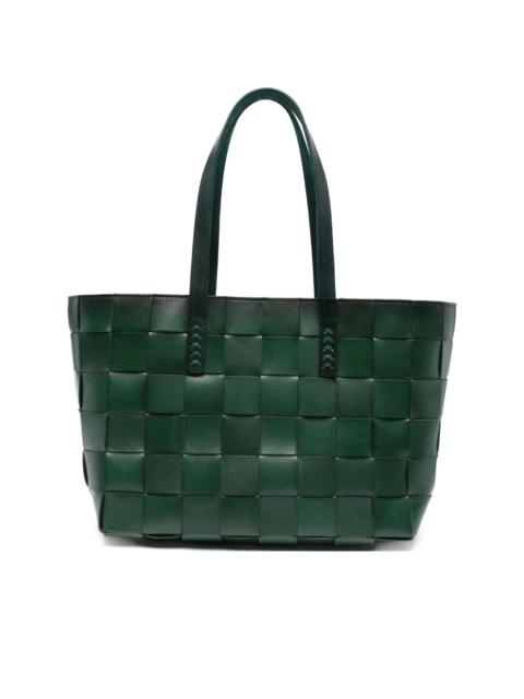 DRAGON DIFFUSION woven leather tote bag