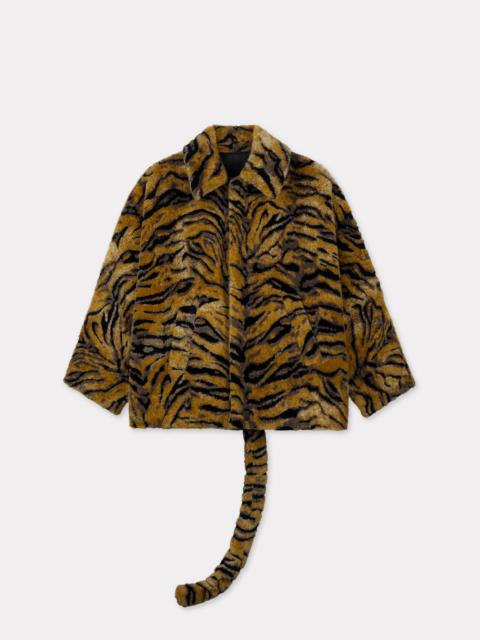 'KENZO Tiger' oversized coat in fake fur