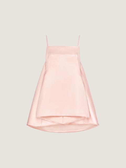 Givenchy SLICED MINI DRESS IN SATIN WITH CAPE