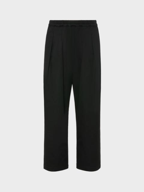 Dropped-Rise Cotton Trousers