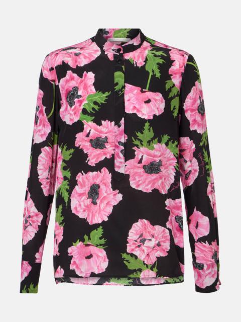 Stella McCartney Poppy floral silk shirt