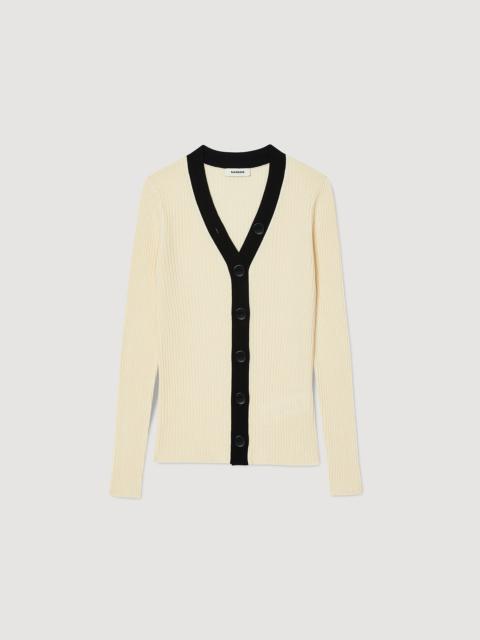 Sandro Ribbed cardigan