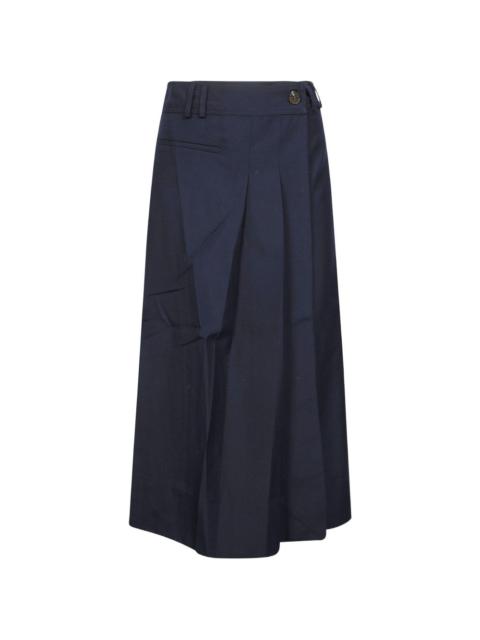 soeur LIPA pleated midi skirt