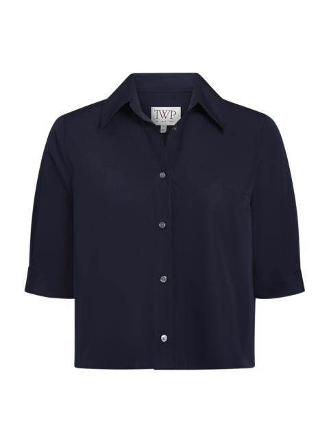 TWP Women's Short Lived Cropped Shirt - Midnight