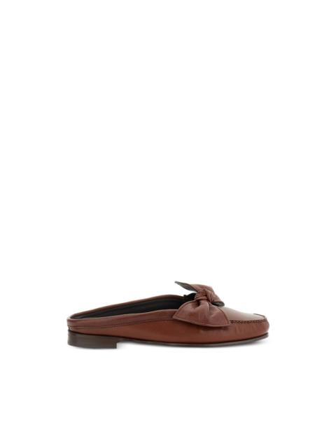 HEREU bow-detail loafer mules